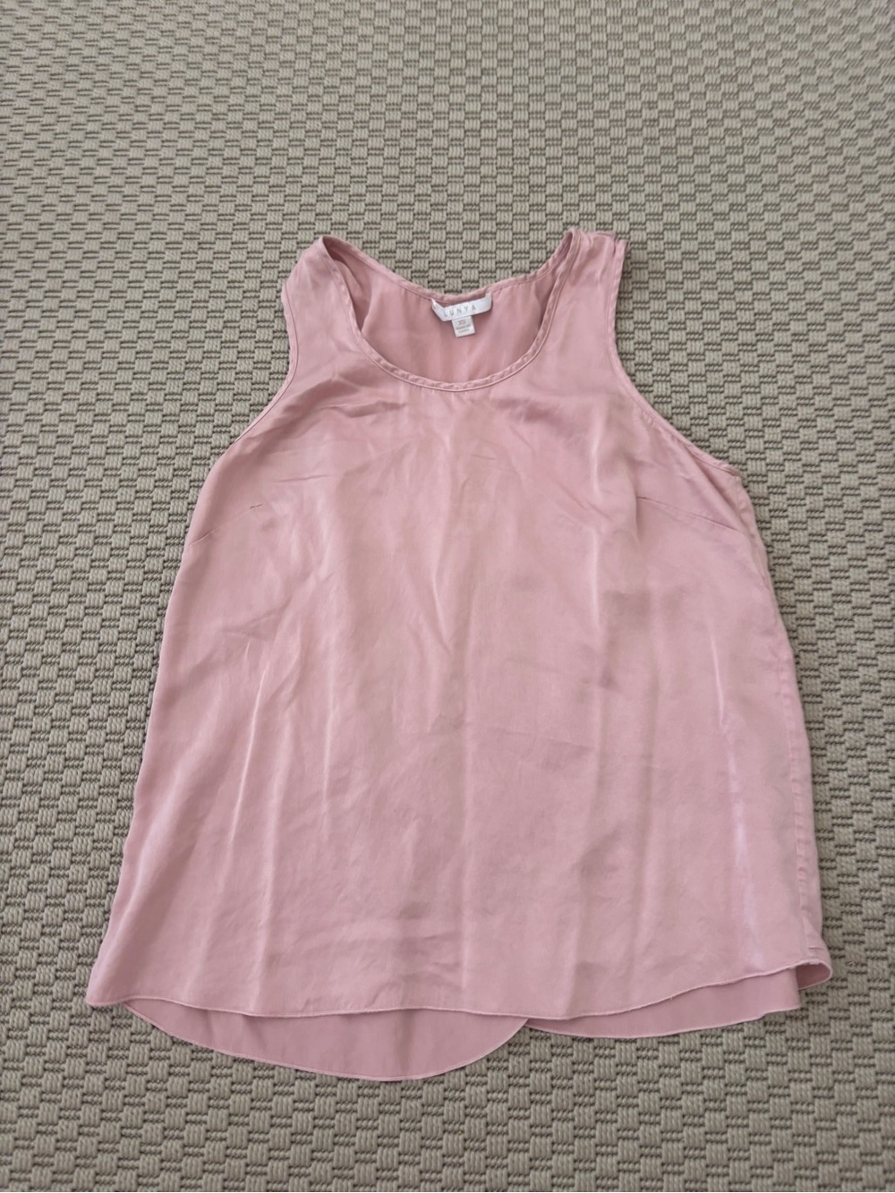 lunya Blush Pink Silk Sleeveless Camisole